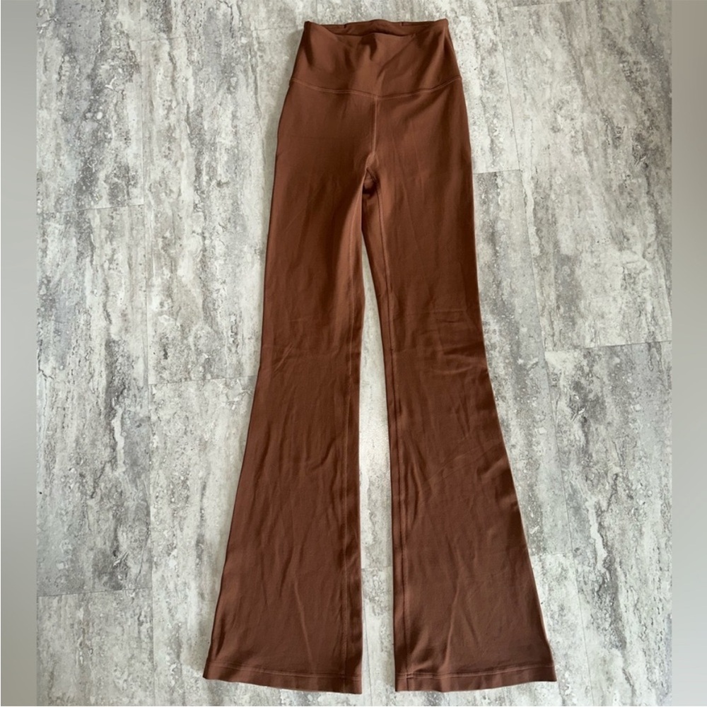 Brown Lululemon Flare leggings